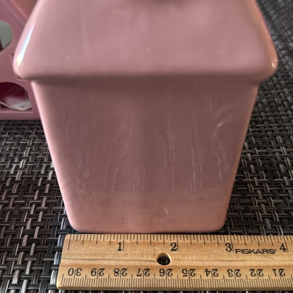 Valentine's Day Beautiful Ceramic Pink Houses & Ceramic Trinket Dish. New. - Picture 4 of 12